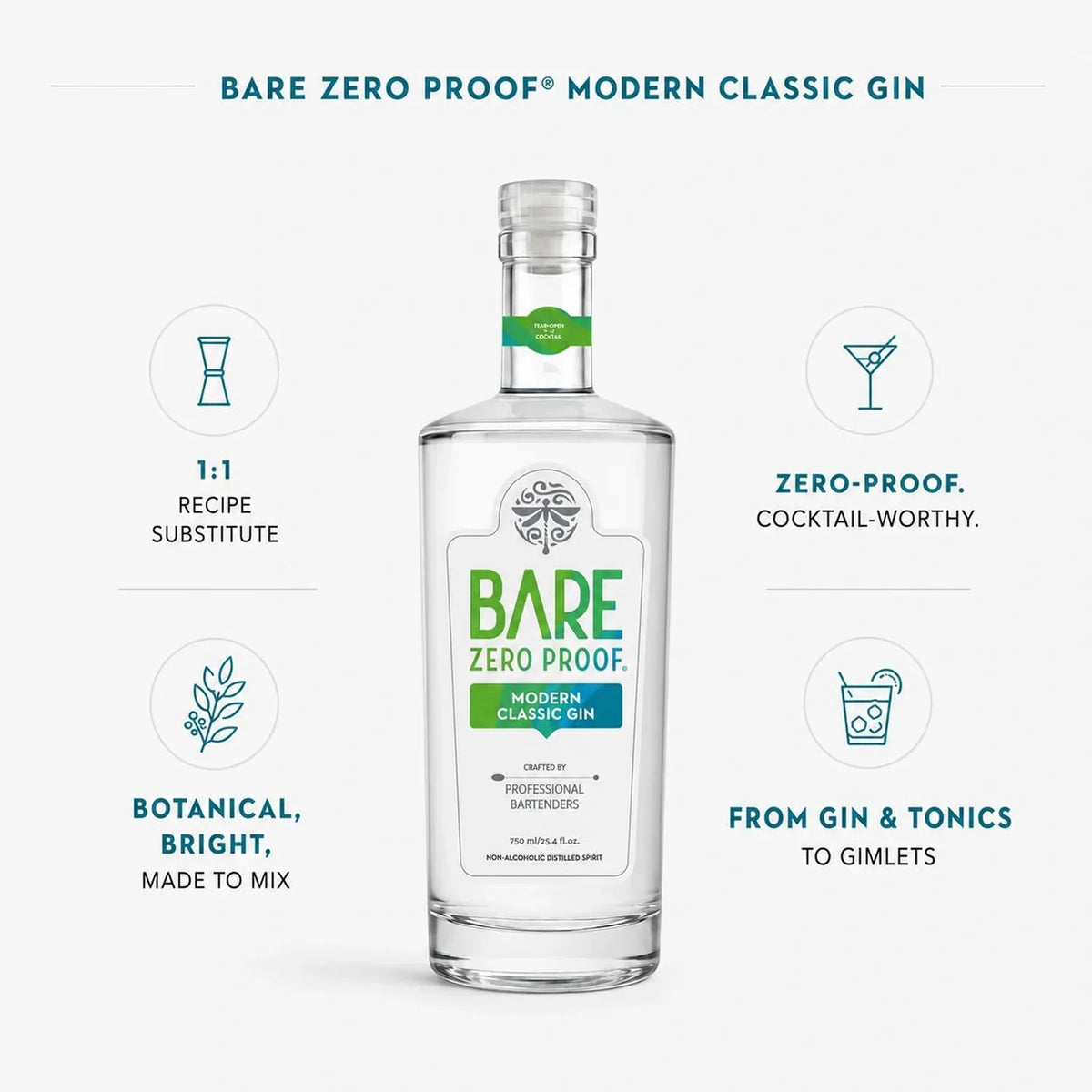 BARE Zero Proof - Modern Classic Gin