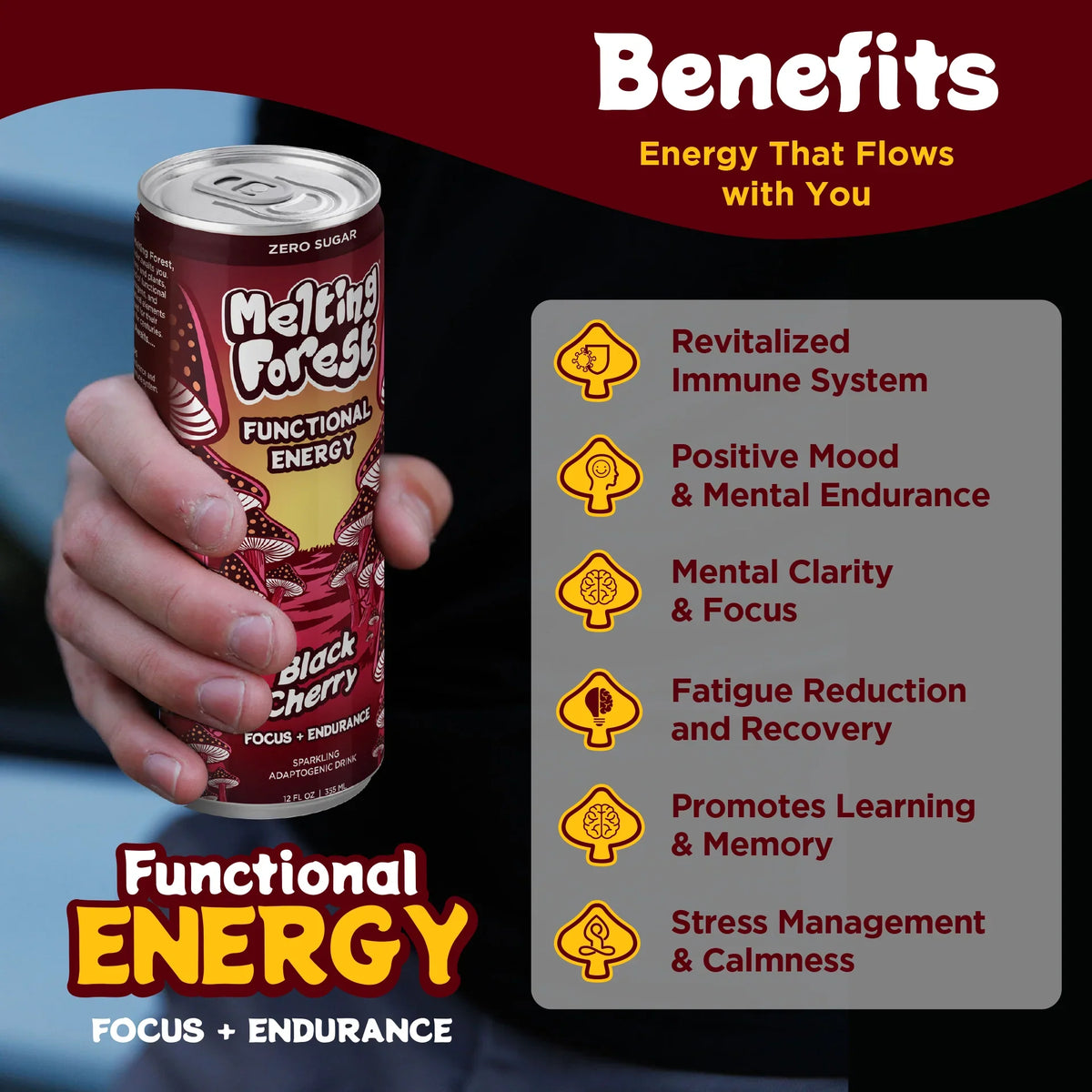 Melting Forest Energy - Black Cherry