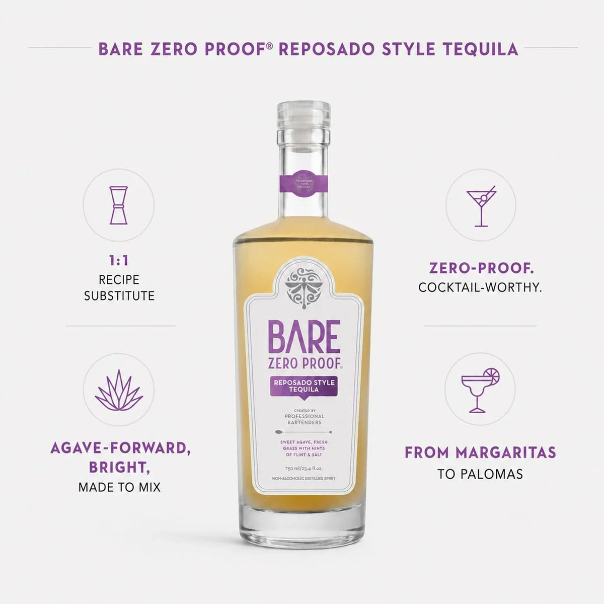 BARE Zero Proof - Reposado Style Tequila